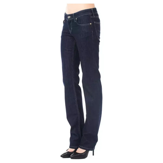 Ungaro Fever Blue Cotton Women Jeans Ungaro Fever Dark Slate Gray