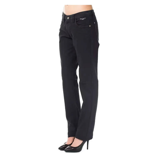 Ungaro Fever Blue Cotton Women's Pant Ungaro Fever Dark Slate Gray