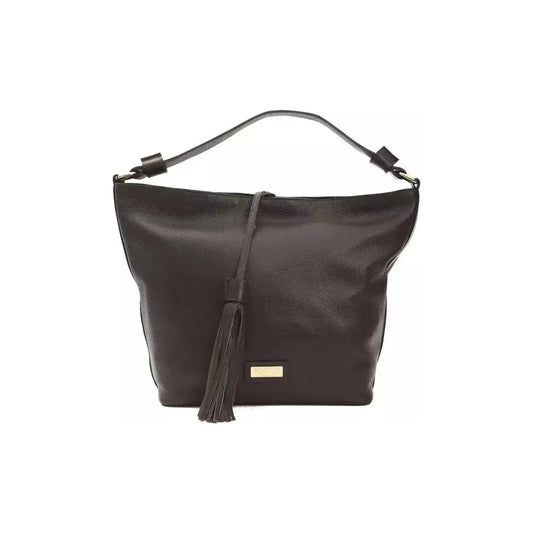 Pompei Donatella Brown Leather Women Shoulder Bag