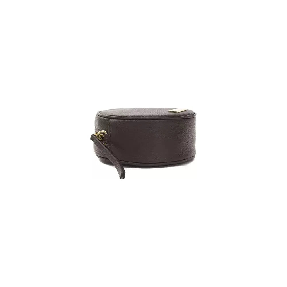 Pompei Donatella Brown Leather Women Crossbody Bag