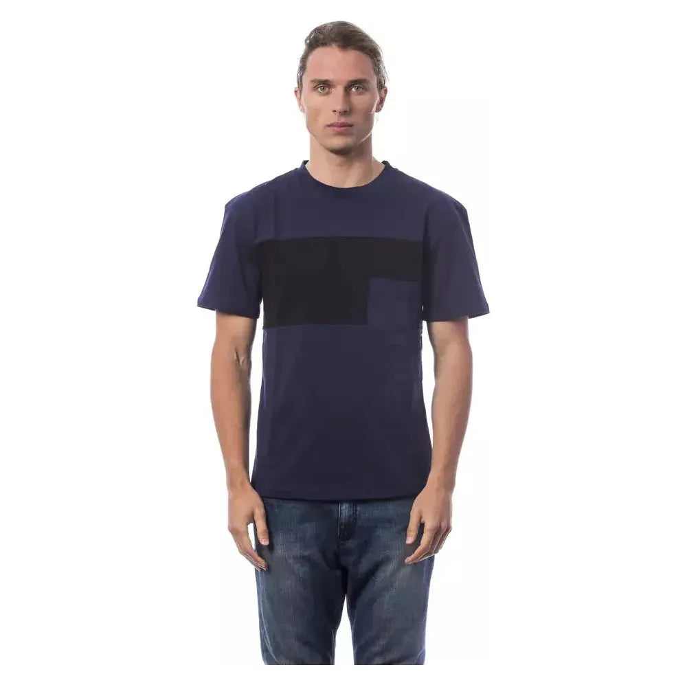 Verri Blue Cotton Men T-Shirt