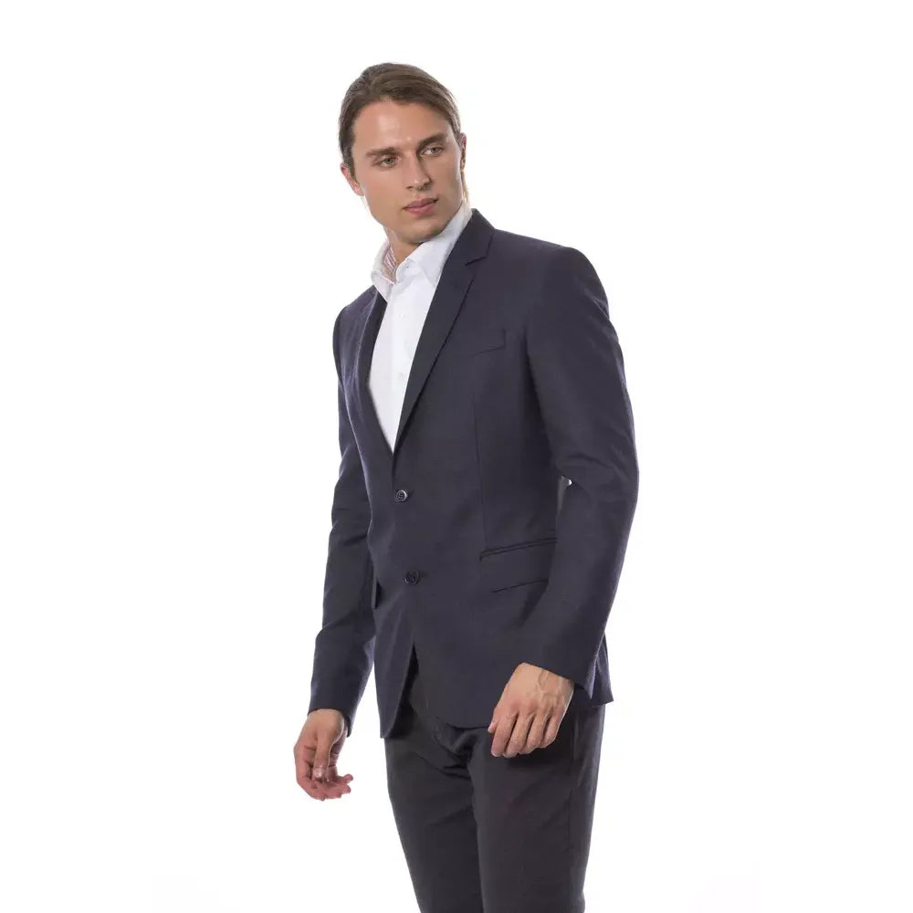 Verri Blue Virgin Wool Blazer