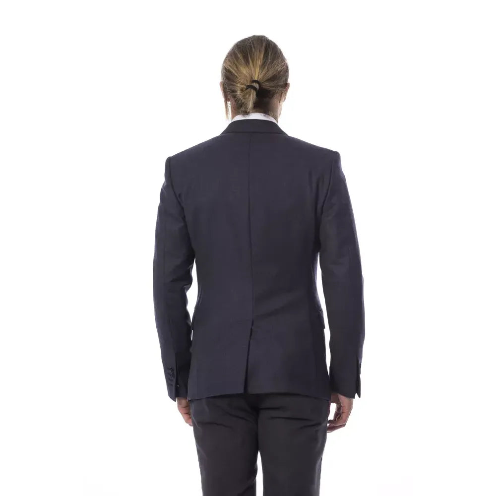 Verri Blue Virgin Wool Blazer