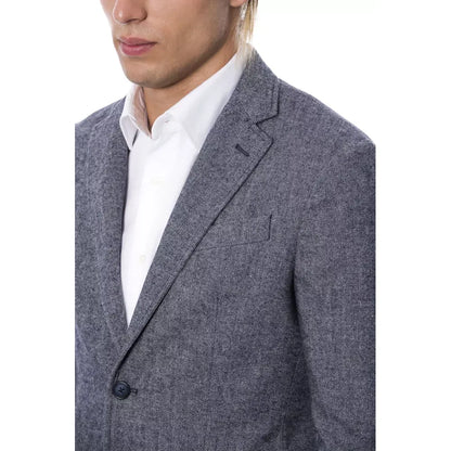 Verri Blue Polyester Blazer