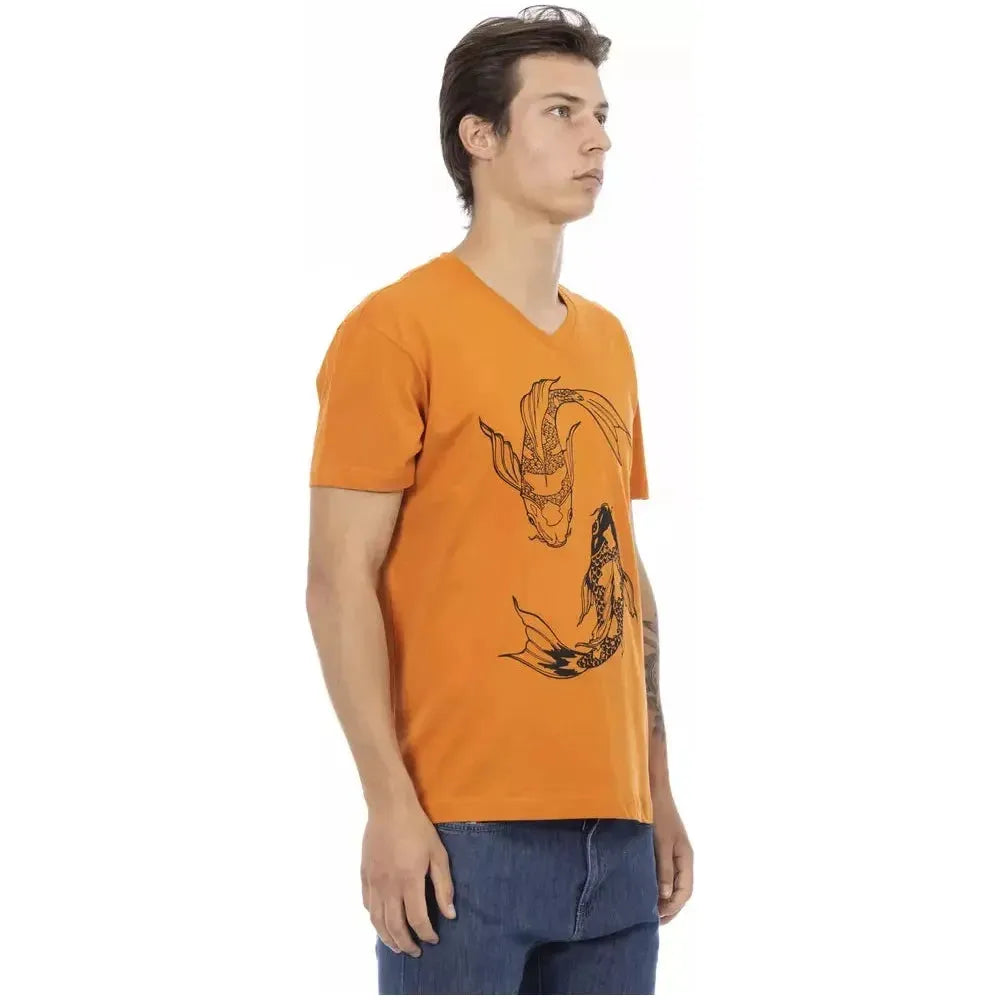 Trussardi Action Orange Cotton T-Shirt
