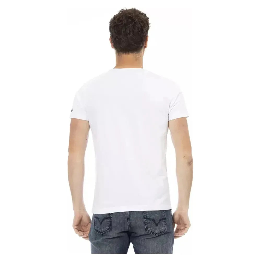 Trussardi Action White Cotton Men T-Shirt