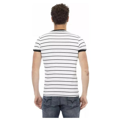 Trussardi Action White Cotton Men T-Shirt
