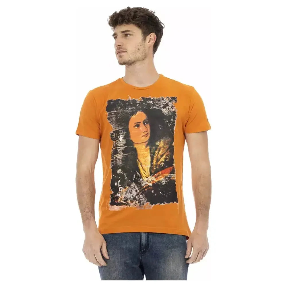 Trussardi Action Orange Cotton T-Shirt