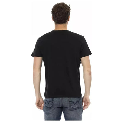 Trussardi Action Black Cotton Men T-Shirt