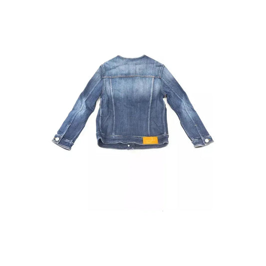 Jacob Cohen Blue Cotton Women Jacket Jacob Cohen Slate Gray