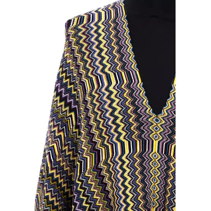 Missoni Multicolor Wool Women Poncho