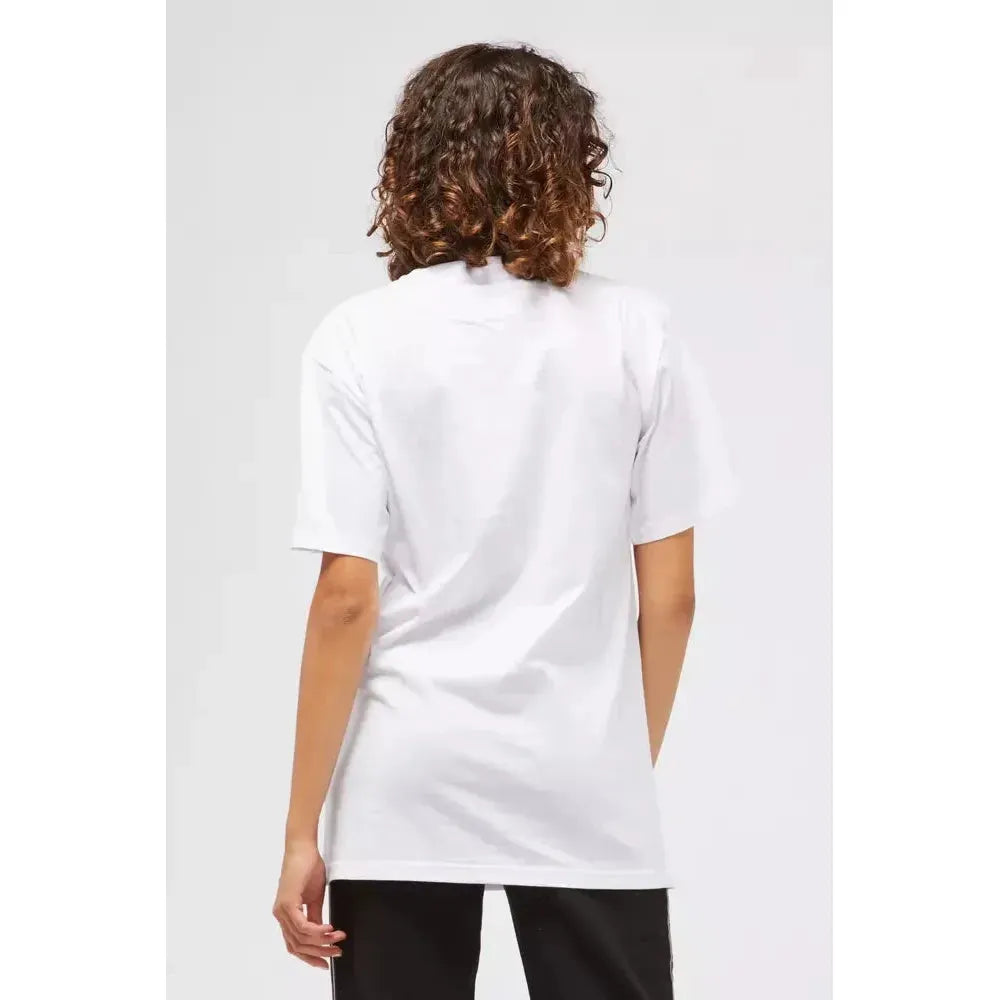 Custo Barcelona White Cotton Women T-Shirt