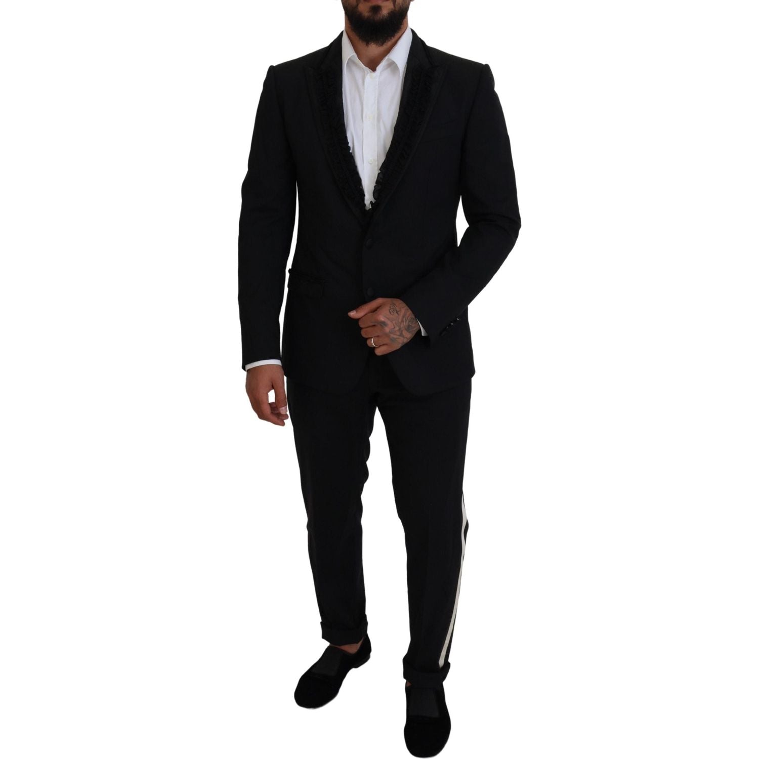 Dolce & Gabbana Black MARTINI Slim Fit Jacket Blazer