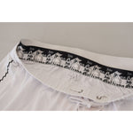 John Galliano White Cotton Logo Loose Men Pants