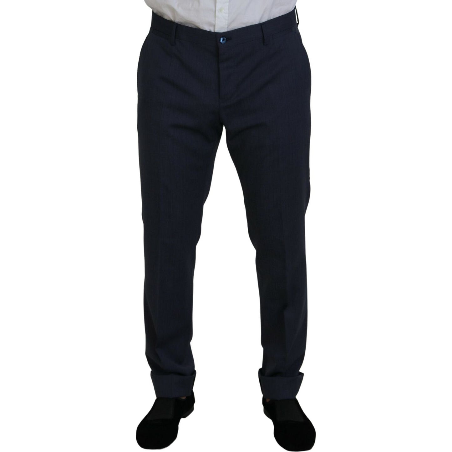 Dolce & Gabbana Blue Wool MARTINI 2 Piece Slim Fit Suit