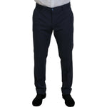 Dolce & Gabbana Blue Wool MARTINI 2 Piece Slim Fit Suit
