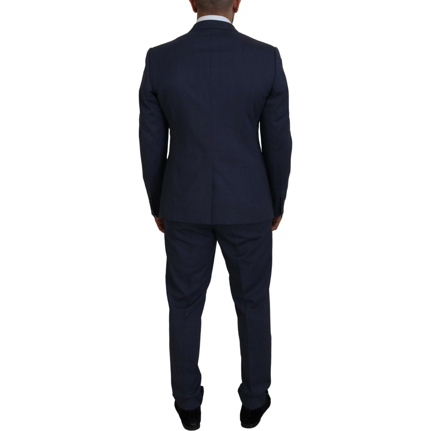 Dolce & Gabbana Blue Wool MARTINI 2 Piece Slim Fit Suit
