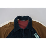 Dolce & Gabbana Multicolor Cotton Collared Pullover Sweater