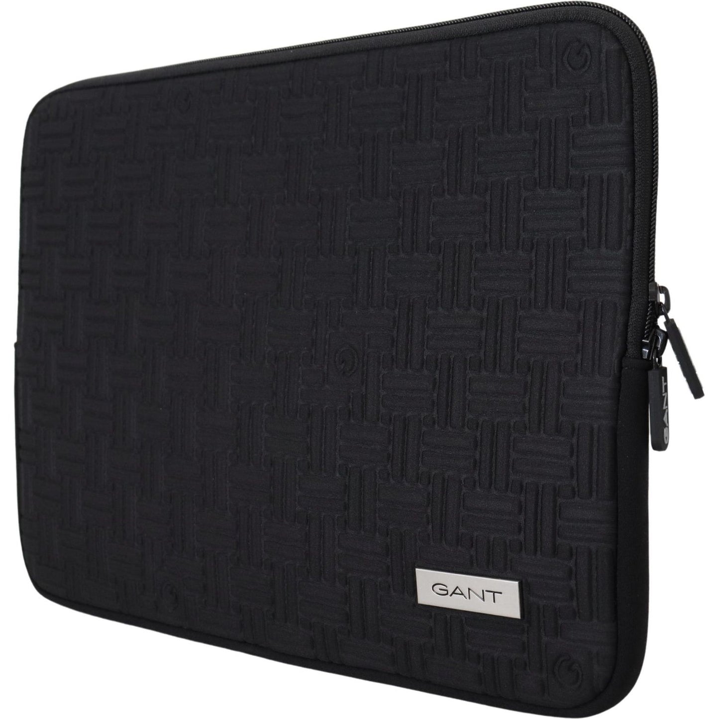 Gant Black Padded Pouch Bag Zipper Cover Sleeve Case