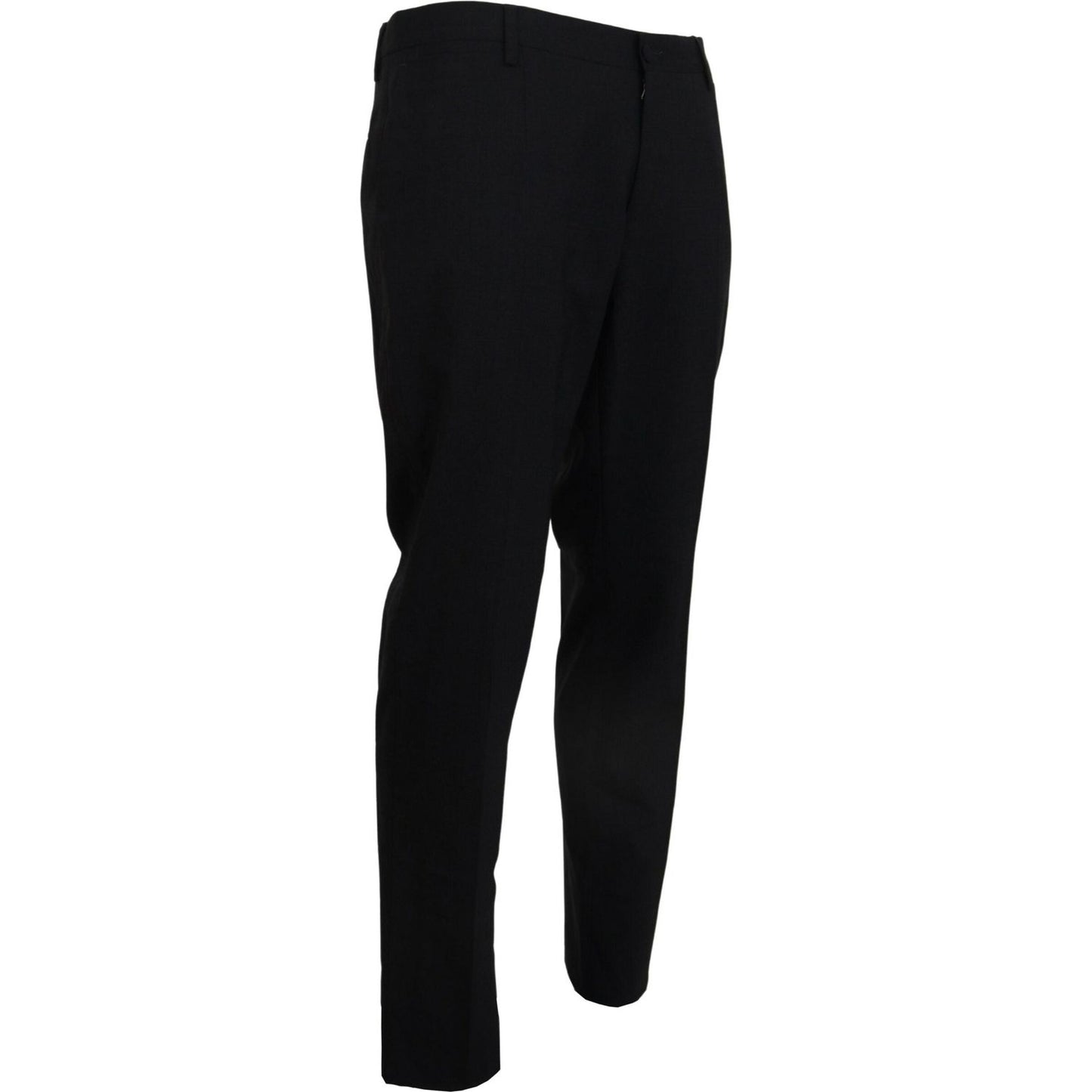 Dolce & Gabbana Gray Wool Stretch Dress Formal Slim Fit Pant