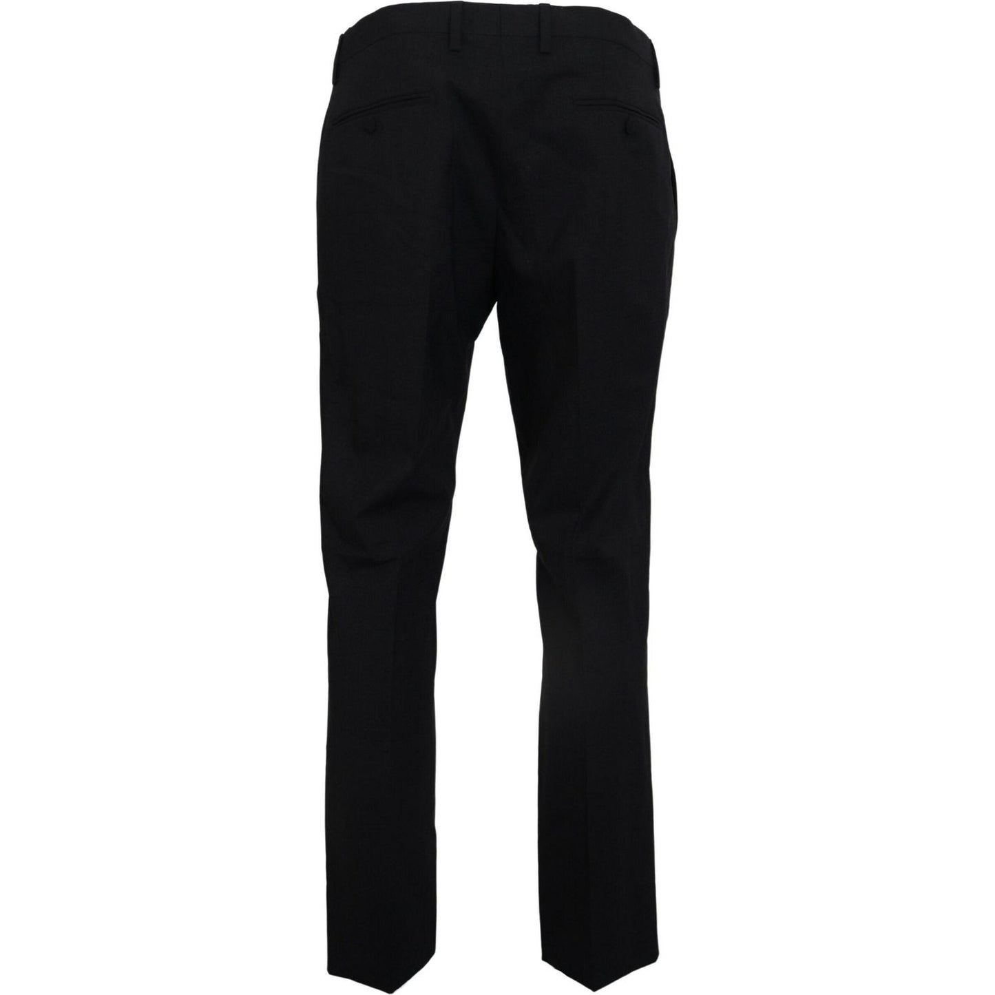 Dolce & Gabbana Gray Wool Stretch Dress Formal Slim Fit Pant