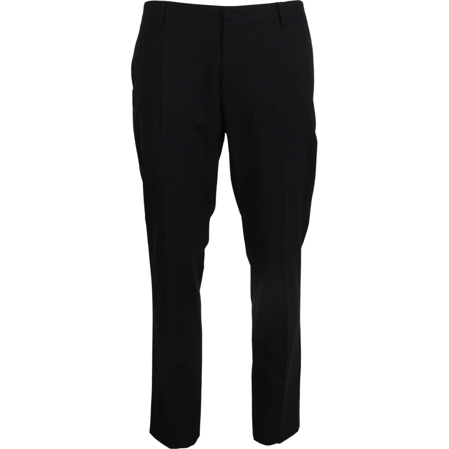 Dolce & Gabbana Gray Wool Stretch Dress Formal Slim Fit Pant