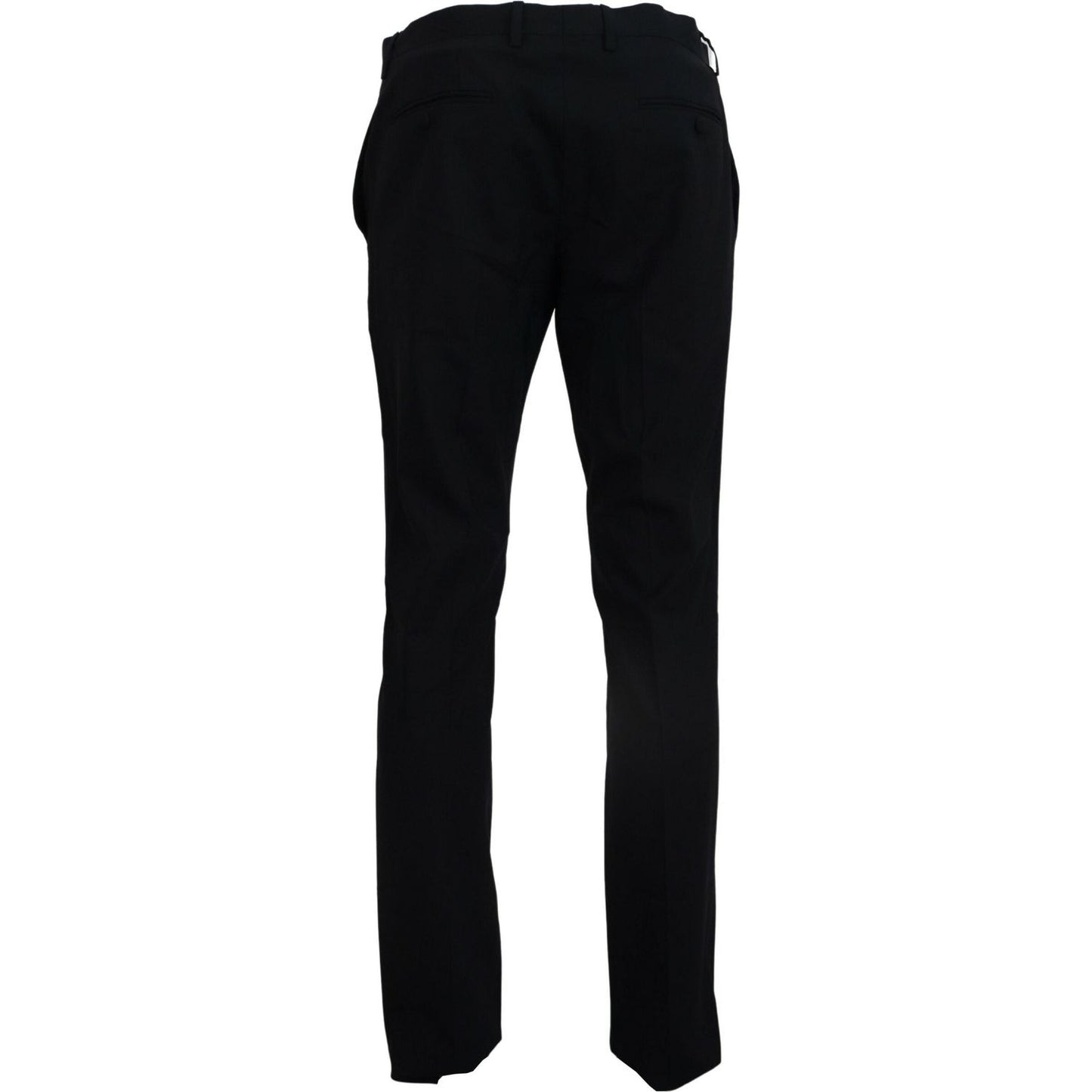 Dolce & Gabbana Blue Wool Stretch Dress Formal Slim Fit Pant