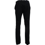 Dolce & Gabbana Blue Wool Stretch Dress Formal Slim Fit Pant
