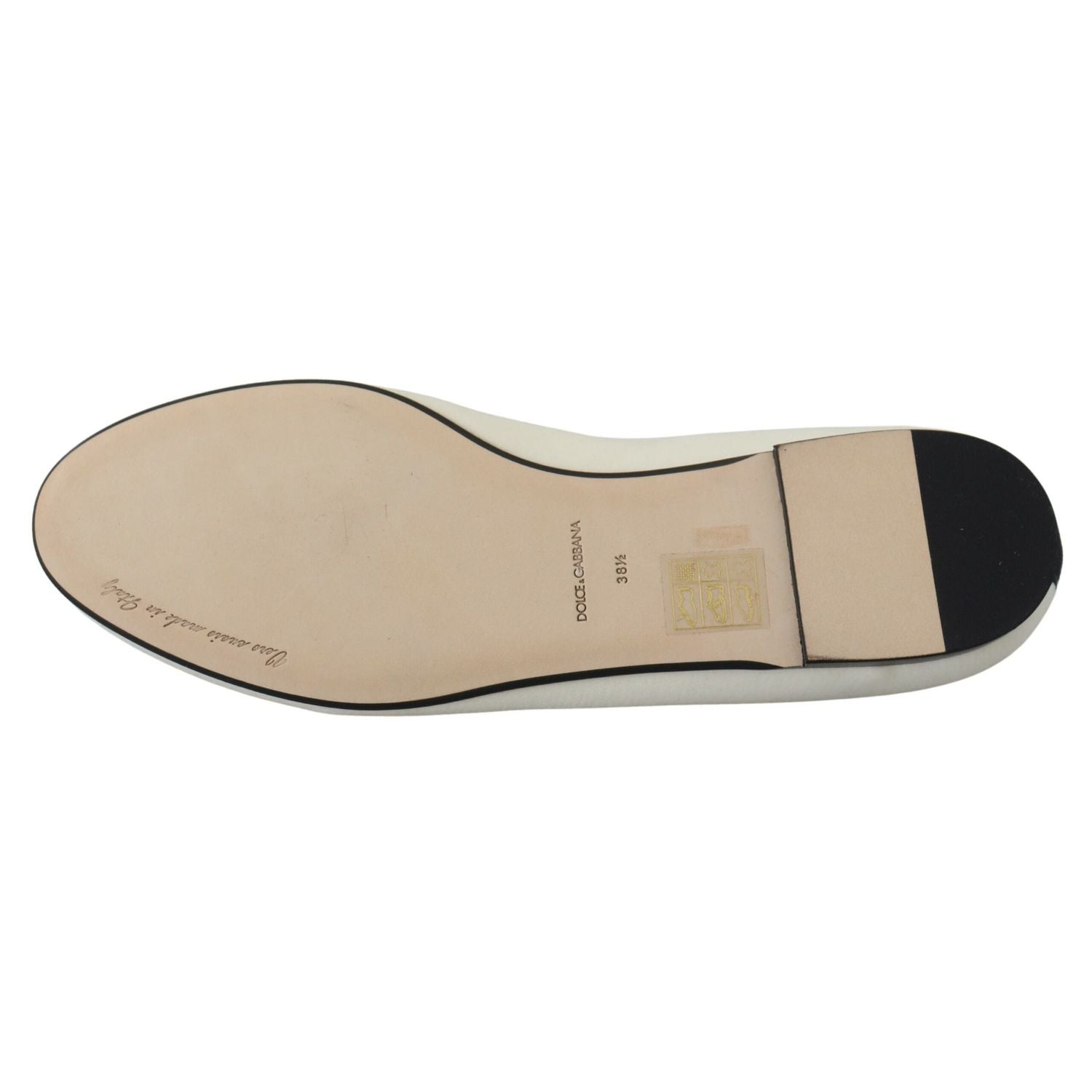 Dolce & Gabbana White Velvet Slip Ons Loafers Flats Shoes