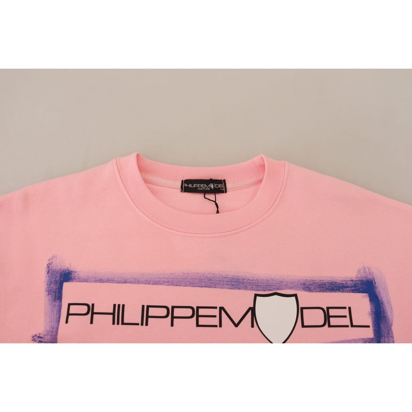Philippe Model Pink Printed Long Sleeves Pullover Sweater