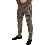 Dolce & Gabbana White Cotton Stretch Crown Trouser Pants