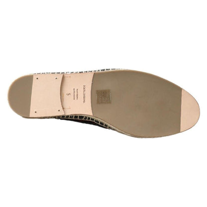 Dolce & Gabbana Black Bordeaux Buffalo Leather Espadrille Shoes