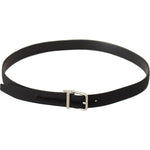 Dolce & Gabbana Black Canvas Silver Tone Metal Buckle Men Belt