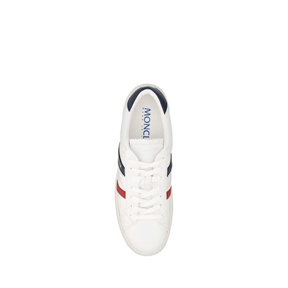 Moncler White Monaco M Low Top Sneakers