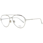 Tod's Gold Women Glasses Frame with gold metal aviator design and demo plastic lenses.