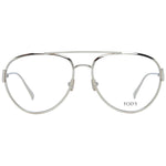 Tod's Gold Women Glasses Frame with full-rim metal aviator style and demo lenses, featuring a 56-16-140 size for women.