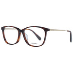 Max & Co Brown Women Glasses Frame in acetate with demo lenses, full-rim trapezium style, size 54-14-140, includes branded case.