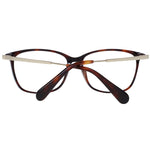 Max & Co Brown Women Glasses Frame with acetate material, full-rim style, trapezium shape, and demo lenses.