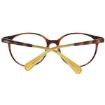 Max & Co Brown Women Glasses Frame, full-rim style with plastic material and demo lenses. Size 53-16-140, round design.