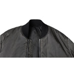 MM6 Maison Margiela Gray Bomber Zipper Pocket Sleeves Jacket