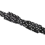 Dolce & Gabbana Black Polka Dot Silk Adjustable Men Neck Papillon Bow Tie