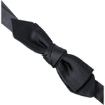 Dolce & Gabbana Dark Blue Silk Satin Adjustable Neck Men Papillon Bow Tie