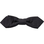 Dolce & Gabbana Black Silk Adjustable Neck Men Papillon Bow Tie