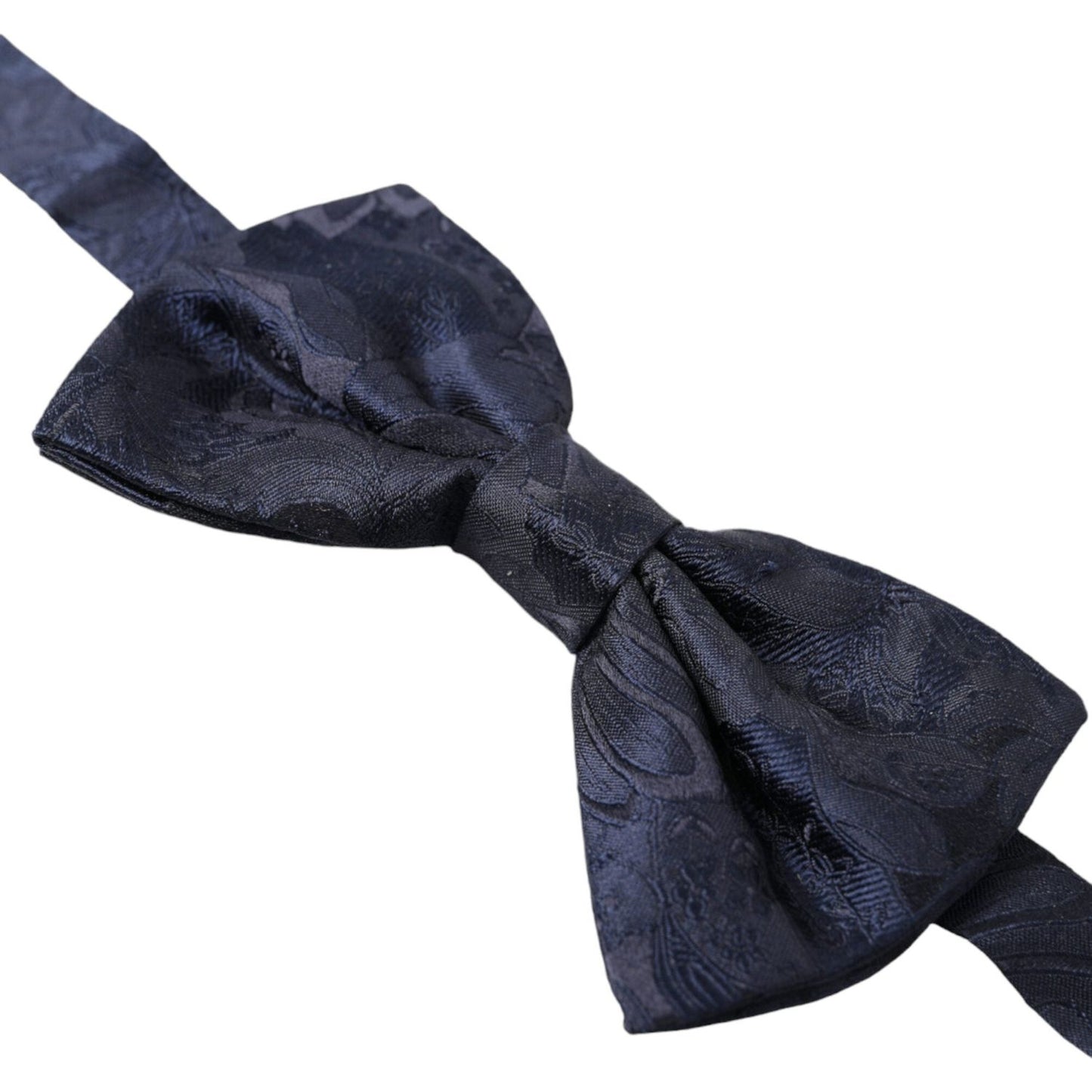 Dolce & Gabbana Blue Silk Adjustable Neck Men Papillon Bow Tie