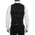 Dolce & Gabbana Blue Wool Formal Dress Vest Gilet