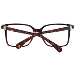 Max Mara Brown Women Glasses Frame, full-rim square acetate design with demo lenses, size 54-15-140, includes branded case.