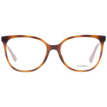 Max & Co Brown Women Glasses Frame in full-rim square style, plastic material, 54-17-140 size, with demo lenses, branded case included.