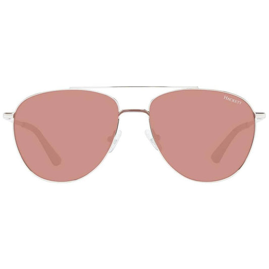 Hackett Gold Men Aviator Sunglasses with Brown Lenses, Gold Stainless Steel Frame, 100% UVA & UVB Protection, Full-Rim Style