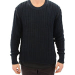 Dolce & Gabbana Blue Runway Netz Pullover Netted Sweater