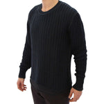 Dolce & Gabbana Blue Runway Netz Pullover Netted Sweater